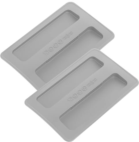 Toaster Cover 2 Slice, 2 Pcs Silicone Toaster Lid Toaster Appliances Top Cover Bread Maker Dust Cover Sandwich Machine Part Accessories (Grey)