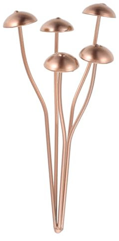 ROMISBABA Unique Metal Mushroom Ornament Garden Stake for Landscape Fairy Garden Decor Planter Supply Outdoor Decorative Stake