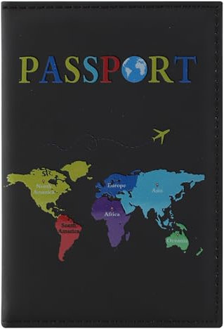 Greyoe Reisepasshülle, Reisepass Organizer, Passport Cover, PU-Leder Reisepass Hülle, für Damen und Herren Urlaub Zubehör Travel Essentials