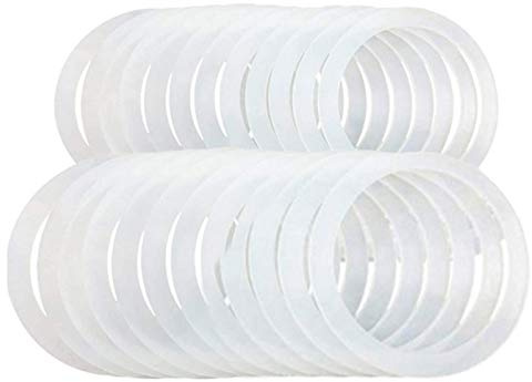Silikon-Dichtungen Für Gläser – Dichtungen Für Gläser, Dichtungen Für Silikondeckel | Dichtungen Für Gläser, 10 Stück Gummidichtungsringe, Luftdichte Silikon-Ersatzdichtung, Auslaufsichere Dichtungsri