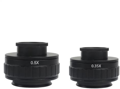 Accessori per microscopio da laboratorio Adattatore for obiettivo con attacco 0,35X 0,5XC Messa a fuoco regolabile Installazione della fotocamera Adattatore con attacco C adatto for microscopio stereo