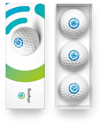 Chiping GPS Tracked Golfbälle (6er-Pack) – Die weltweit ersten GPS-Golfbälle – Spielen Sie schneller – Punkten Sie Besser – gepaart mit der Chiping-GPS-App und 35.000 Golfplätzen auf der ganzen Welt