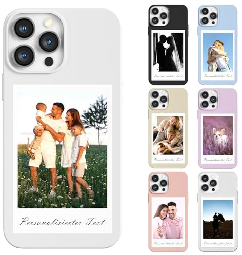 YDHMZH Personalisierte hülle für iPhone 13 mit Bild Foto Text Selbst gestalten für individuelle TPU Mehrfarbig Hülle,Personalisiert Hülle mit Eigenem Bild Foto Schutzhülle