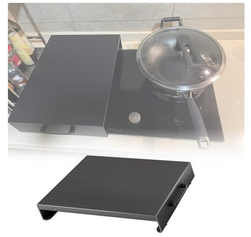 JYHHCYS Tapa encimera Gas Cubierta para Estufa De Gas, Funda para Estufa Tipo Tabla De Fideos con Asas, Resistente Al Calor, para Cocinas De Autocaravanas(13.7x17.7x2.7inch)