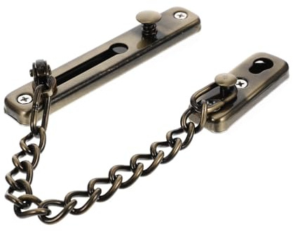 DECOMELODY Serrure Chaîne de Sécurité pour Porte Intérieure sans Perçage Verrou Effraction Acier Inoxydable Installation Rapide Protection Supplémentaire pour Maison et Bureau