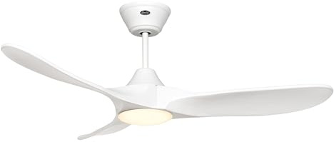 CasaFan Ventilateur de plafond 312273 Eco GENUINO-L avec lumière 122 cm pales blanches moteur blanc