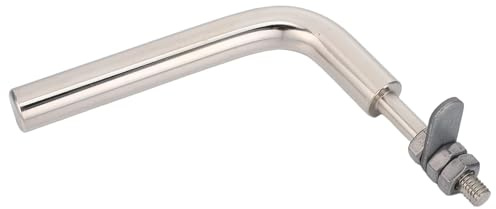 TOYANDONA Tirador de puerta de acero inoxidable resistente para estufa de leña, pomo de puerta de horno duradero, accesorio adecuado para horno de carbón y calefacción, elegante mango para caldera y