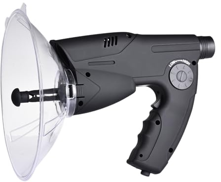 Télescope d'écoute des oiseaux – Microphone d'écoute directionnel en forme de parabole, outil de capture audio électronique, dispositif d'assistance auditive longue portée | Système d'observation acou