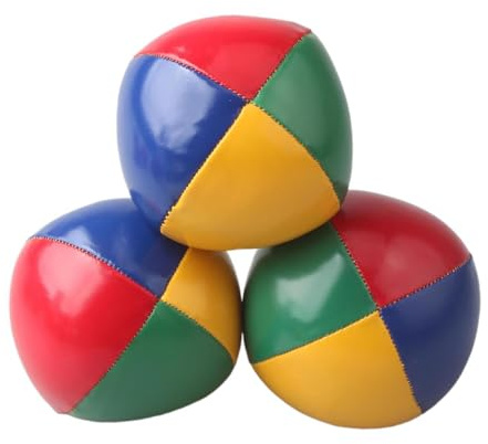 mophrati Set di Palline da Giocoleria Professionali, acrobazie e Lancio di Palline, Colori Vivaci, per Bambini, per Migliorare la coordinazione e Le capacità concentrazione, Set da Giocoleria