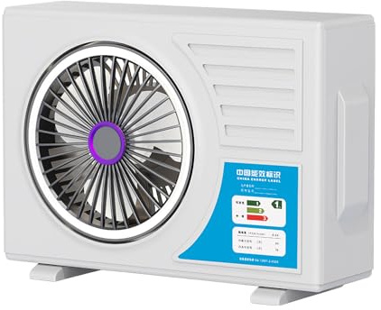 Ventilador de escritorio - Alternativa Silenciosa de Aire Acondicionado Recargable | Ventilador De Escritorio Portátil Silencioso Refrescante - Para hogar, escuela, dormitorio, exteriores, viajes, cam