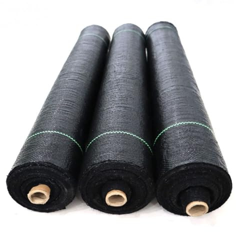 RCYONGQ Telo Pacciamatura Resistente agli Strappi, Permeabile all'Acqua Telo Pacciamatura Anti Erbacce Barriere Contro Le Erbe Infestanti per Patio, Aiuole, Erba Artificiale, Prato, Vialetto(2x2m)
