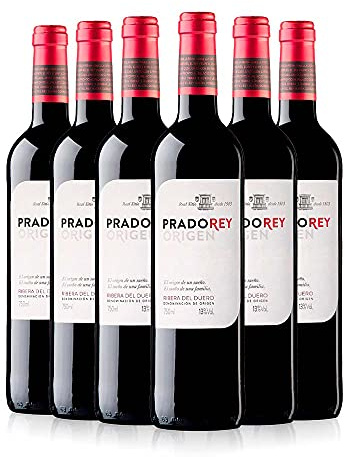 ORIGEN Vino Tinto Roble Variedad Tempranillo, D.O. Ribera del Duero, Vino Gastronómico, 0,75 L Pack 6 Botellas PRADOREY (2025)