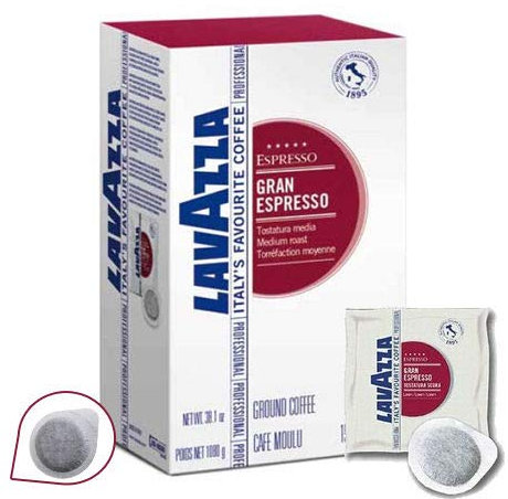 300 Cialde caffè Lavazza Gran Espresso Tostatura media filtro carta 44 mm