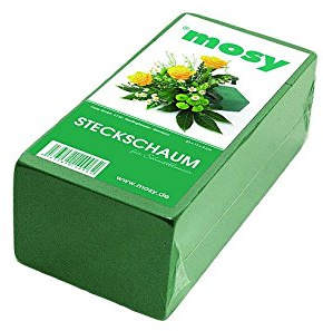 mosy Steckschaum Ziegel, 10 Stück, Nass, Steckmasse für Blumen-Gestecke