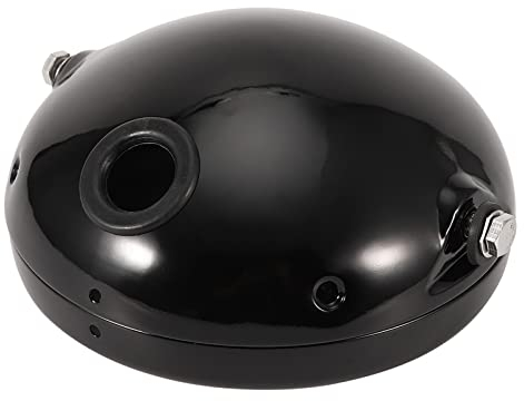 Guscio Faro Tondo Moto Led 7 Pollici con Base Piatta, Alloggiamento e Coperchio Per Illuminazione