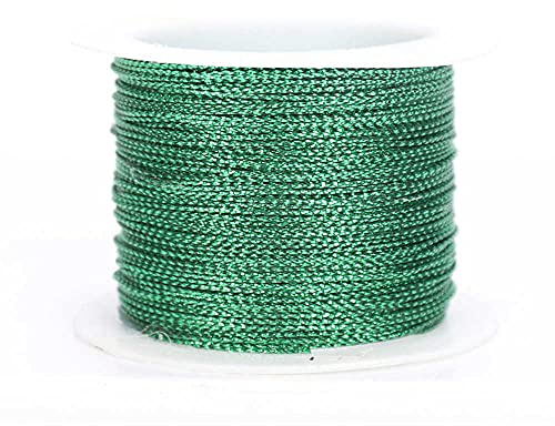 GIVBRO - Filo di spago dorato per gioielli e accessori fai da te, 20 m, colore: Verde
