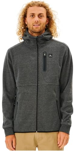 Rip Curl Herren Departed Anti Series Kapuzen-Sweatshirt mit Reißverschluss Kapuzenpullover