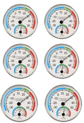 SPORTARC Thermometer, Hygrometer, Thermo-Analog, Feuchtigkeit, Raumklima-Kontrolle im Inneren, für Küche, Keller, Bad, Sauna, T