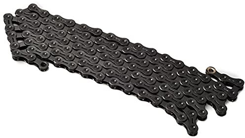 BAtlam Bicycle Chain 11-Speed Half Hollow Bicycle Chain 112 Links ??Steel High Strength Bike Derailleur Chain MTB BMX Bicycle (Color : Black, Size : 11S) (Black 11S)