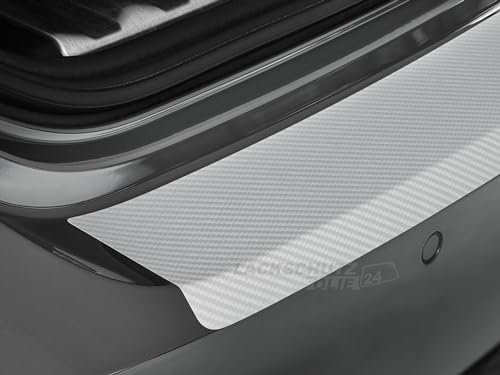 LSF24 - Ladekantenschutzfolie - Silber Carbon-Optik Matt passend für Ford Kuga (II) Facelift, BJ 02/2017-12/2019