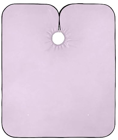 Secchio lilla barbiere mantelle taglio di capelli mantello regolabile lavabile Capo taglio di capelli 64.9 pollici x 55.1 pollici