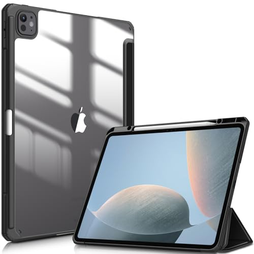 Fintie Hybrid Hülle für iPad Pro 13 Zoll (M5/M4) 2025/2024, Schwarz