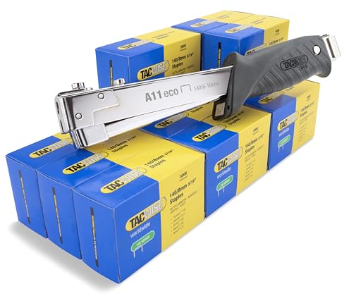Tacwise 1778 A11 ECO Hammertacker mit 60.000 x 140/8mm Heftklammern, Verwendet Heftklammern des Typs 140/6-10mm