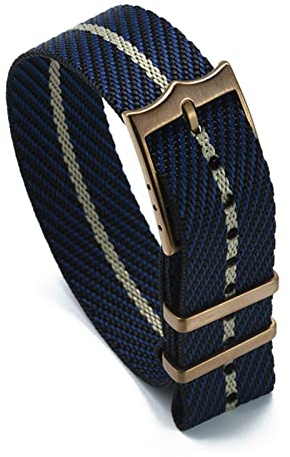 JUANZD Nylon Material Ersatz geflochtene Nylon Nato. Uhren-Bands, die mit Tudors kompatibel sind, einstellbarer Nylonriemen
