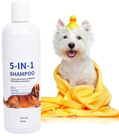 Husdjurshampo, hundschampo och balsam | Torr hud och klåda, lindrande husdjurshampo för hundar, 45 ml Smell Good hundschampo, hundschampo och pälstvätt, torr hud och