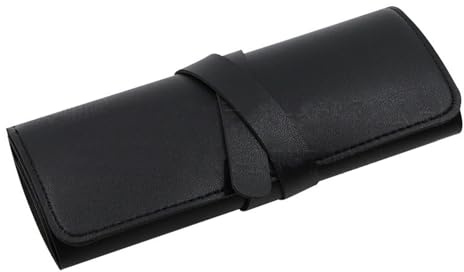 SANRLO Élégant étui de rangement de bijoux de voyage souple avec compartiments pour bagues et boucles d'oreilles