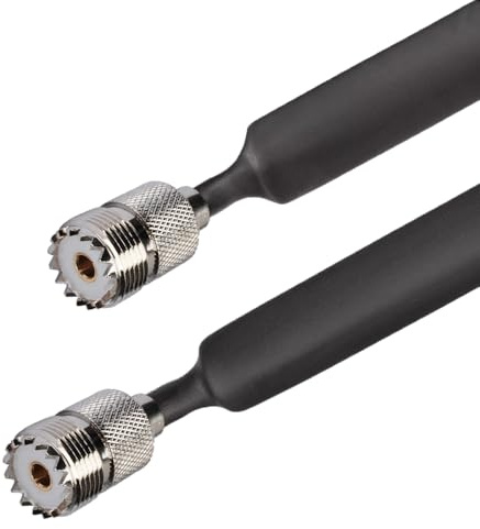 RedYutou Cavo coassiale piatto SO239 UHF femmina a UHF SO-239 adattatore jack femmina 30,5 cm