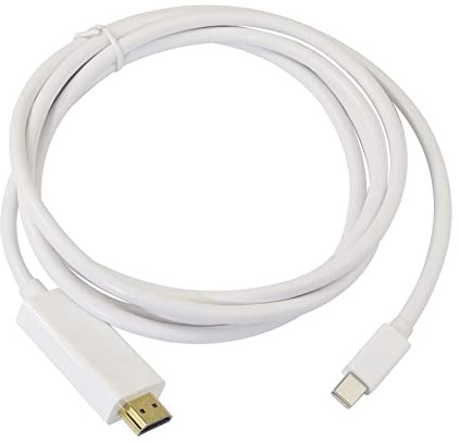 Cable adaptador Mini DisplayPort macho a HDMI hembra, exquisito cable Mini DP 1.1a a HDMI 1.3b de 1,8 m para MacBook