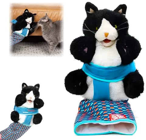Poupées pour chat Wrestler - Jouet interactif pour chat - Marionnette à main pour chat, gants pour chat, jeu pour chat, marionnette à main pour chat, accessoires pour chat