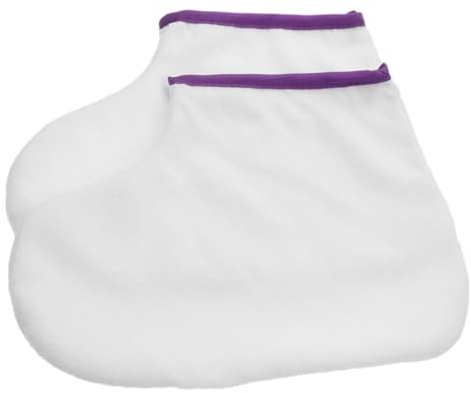 Película de Cera de Parafina para Manos y Pies, Poliéster, 1 Par | Cubierta Aislante para Spa y Salón, Lavable, para Terapia de Parafina y Uso Crema Hidratante