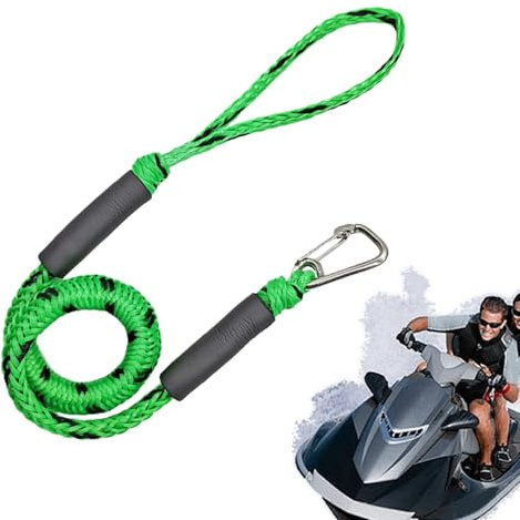 Tuxxjzm Linee di ancoraggio per imbarcazioni - Cavi di ancoraggio per barche con clip, cavo di sicurezza marittima per rafting, kayak, canoa, imbarcazioni, pontoni, barche a motore