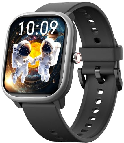 Fikami Smart Watch for Kids Girls Boys No APP/Phone Needed, 1.83 IP68 Waterproof Sport Watch Pedometer, Heart Rate, Sleep Monitor, Step Counter, 12 Puzzle Games for Girls Boys Teens 6-16