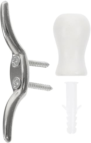 NUOBESTY Sujetador Metálico para Cordón de Persianas Gancho Ajustable para Cortinas Enrollables y Romanas Soporte Resistente para Fijar Cordones Ventanas Adecuado para Hogar y Oficina