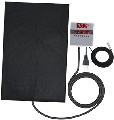 Fxzqgnh Almohadilla térmica eléctrica para reptiles, conexión USB, almohadilla térmica multiusos, alfombrilla de calefacción para terrario para serpientes, loros, gecos y tortugas, 20 x 30 cm