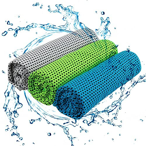 Tioamy Cooling Towel Sport Ice Towel Quick Dry Cold Blanket Sweat Absorption Microfiber Instant Chilly Towel Neck Wrap for Running Swimming Yoga Gym Exercise