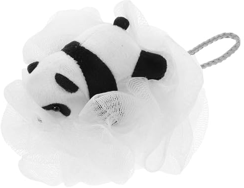 JOINPAYA Spugna da Bagno a Forma di Panda, Luffa Scrubber Corpo Morbida e Delicata, Pouf da Doccia Schiuma Ricca per Bagnetto Maschietti e Femminucce