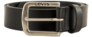 Levi's Seine, Cinturón Unisex adulto, Negro (Regular Black), 85