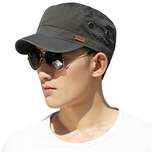 SIGGI Herren Military Army Cap Sonnen Wandern Sport Baseballcap,68033_Army Grün,61-63cm/ L