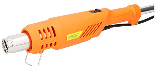 Kinzo Premium Unkrautbrenner | Abflammgerät | Grillzünder | Umweltfreundlich OHNE Gas | elektrisch betrieben | 2000W | Temperatur wahlweise 60°C oder 650°, Aluminum