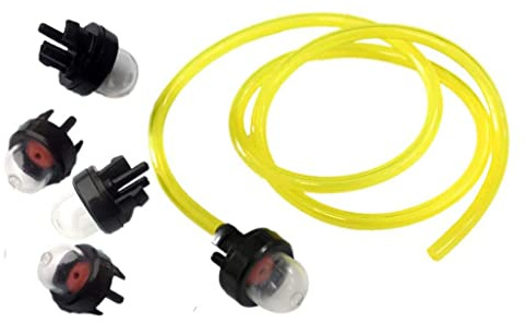 HURI 5x Kraftstoffpumpe Primer Pumpe mit Schlauch für Stihl FS120 FS120R FS200 FS200R FS250 FS250R Freischneider Benzinpumpe