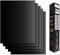 PUNDA BBQ Lot de 5 Tapis de Cuisson en Silicone et Tapis de Cuisson réutilisables, revêtement antiadhésif Teflon pour Grill, Four et Four à Plat (40 x 33 cm) Noir