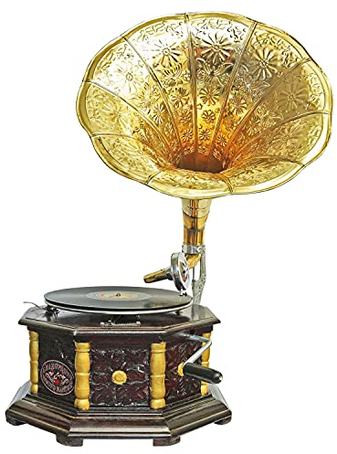 Nostalgia grammofono gramophone imbuto decorazione in stile antico ((n2)