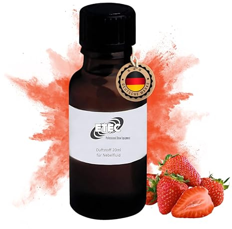 ETEC Professional SMOKE-STRAWBERRY DUFTSTOFF für Nebelfluid – Erdbeer Flüssigkeit für Nebelmaschinen – Party Disco Club DJ Event Bühne Veranstaltung Nebelmaschine Effekt Fragrance Parfüm