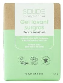 Alphanova Gel detergente superfattato al latte di aloe solido biologico 100g