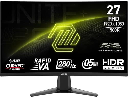 Msi Mag 276cxf Monitor Pc 68,6 Cm [27] 1920 X 1080 Pixel Full Hd Lcd Nero (msi 27 Mag 276cxfde [null Cm [null Zol)