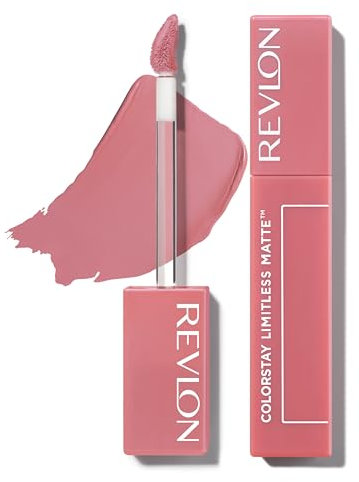 Revlon Rouge à Lèvres, ColorStay Limitless Matte Rouge à Lèvres liquide, Formule Vegan, Sans bavure, Longue tenue, Léger et Confortable, Waterproof, 005 Strut, 5 ml